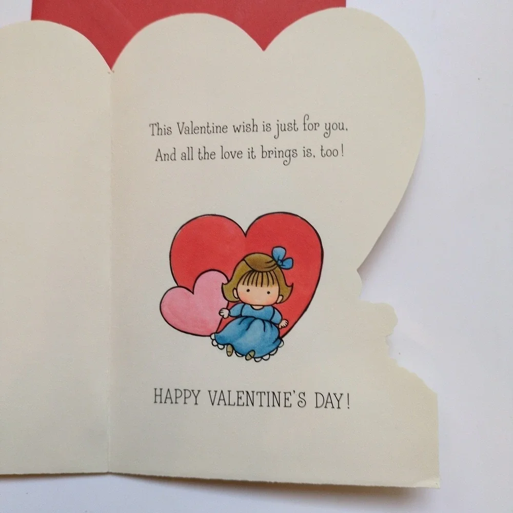 Vtg 1973 Valentine's Day Greeting Card - Joan Walsh Anglund‎ Art Hallmark